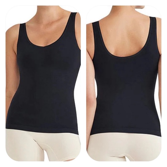 Yummie M/L black seamless 2 way shaping tank - Picture 1 of 8